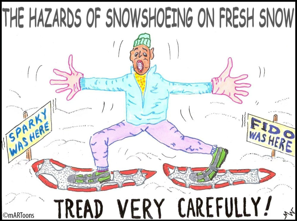 2017-12-23-MW#176-SPORTS-Snowshoeing-no cake